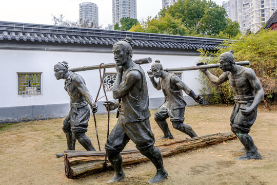 宝船厂遗址公园雕塑