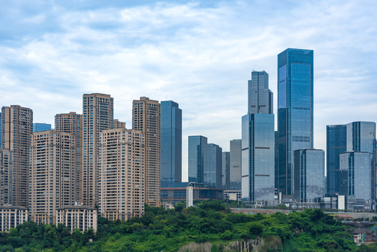 山城重庆现代城市建筑群高楼大厦