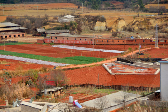 云南建水县村庄田园