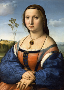 拉斐尔玛达莱娜多尼肖像