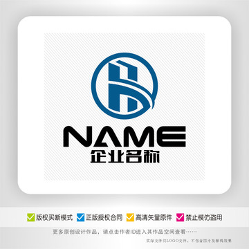 H字母建筑地产物业装饰logo