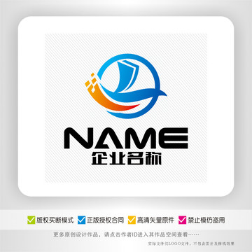L字母帆船传媒IT科技logo
