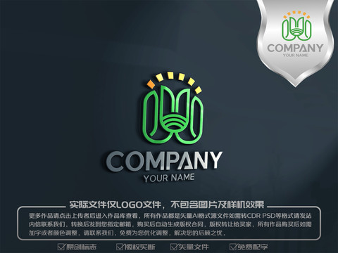 禾苗农业logo标志