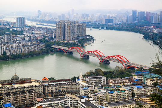 柳州市区全景