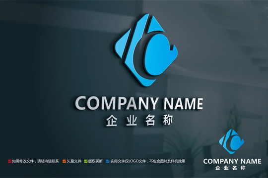 原创网络科技技术logo标志