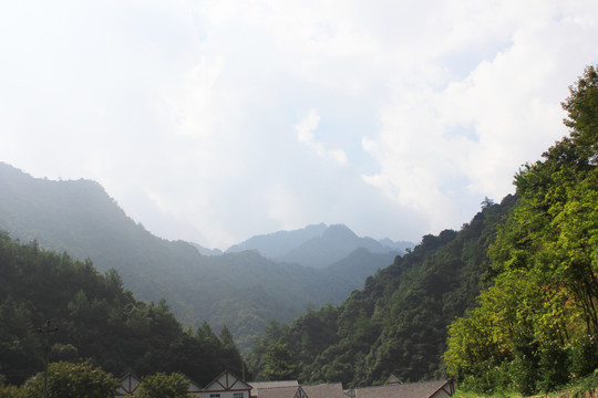 浙江大明山秋游风景