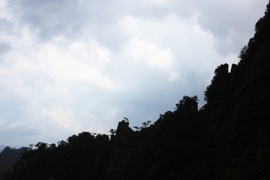 浙江大明山秋游风景