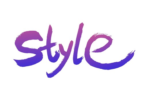 Style英文毛笔字体矢量