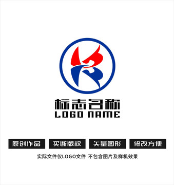 GR字母RG标志科技logo