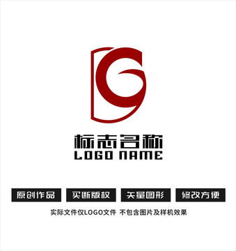 DG字母GD标志科技logo