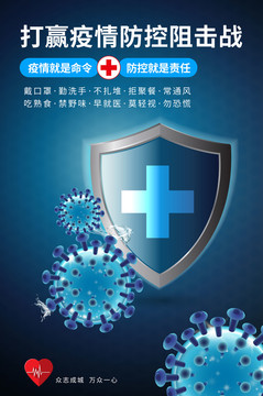 预防新型冠状病毒海报