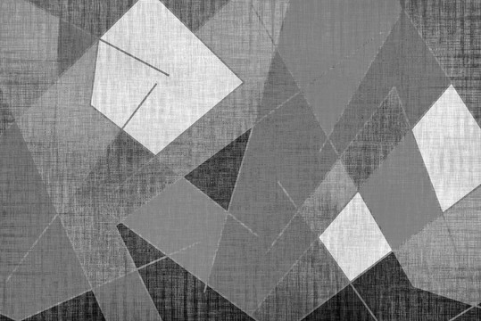 黑白几何纹理地毯