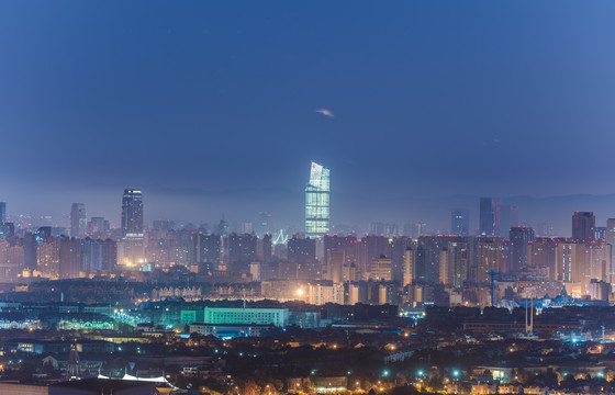 昆明城市地标建筑夜景