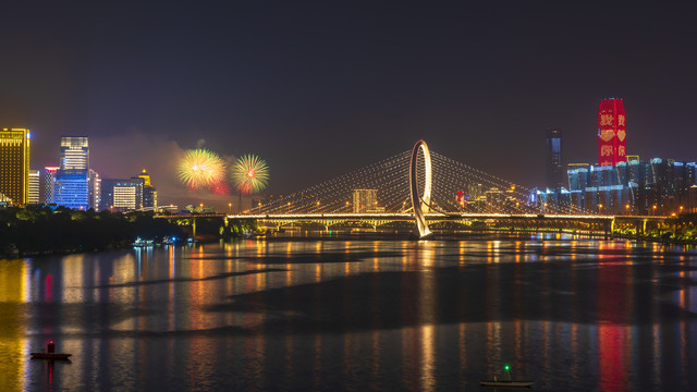 柳州白沙大桥夜景