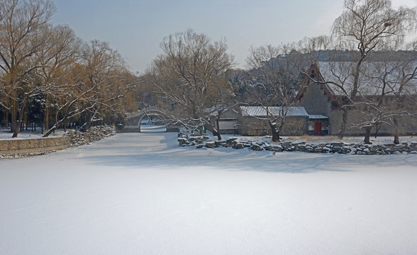 颐和园雪景