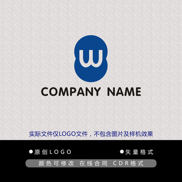 W字母logo