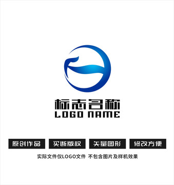 FH字母标志科技logo