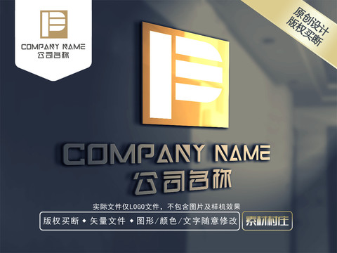 P字母金融LOGO