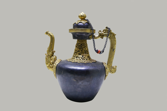 银质包铜茶壶