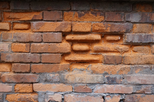 老化红砖墙