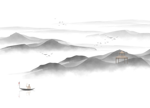 古风山水画