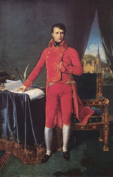 让·奥古斯特·多米尼克·安格尔拿破仑波诺帕特肖像