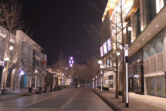 中关村步行街夜景