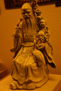 寿星瓷像