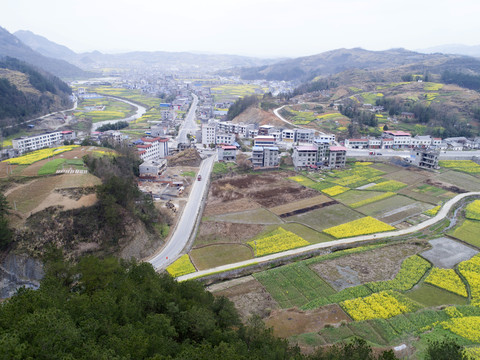 水坪航拍村落