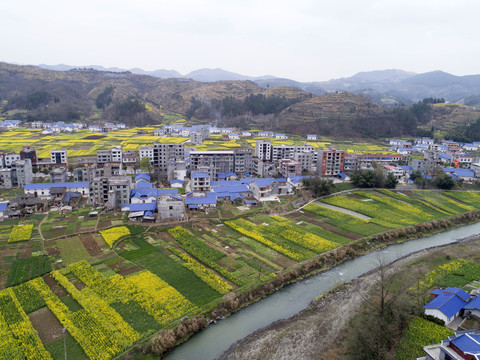 水坪航拍河道