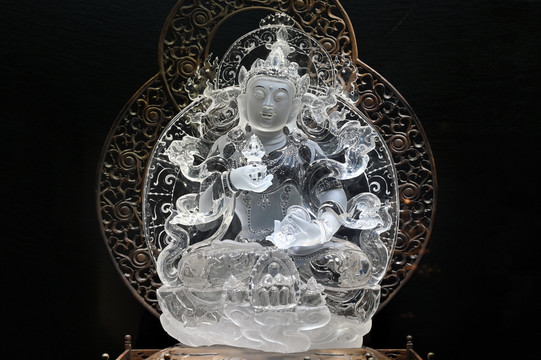 水晶佛像工艺品