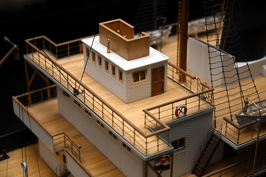 航海木船模型特写