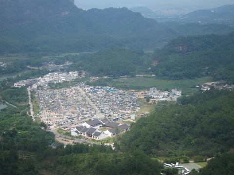 韶关丹霞山风景区山林地貌美景