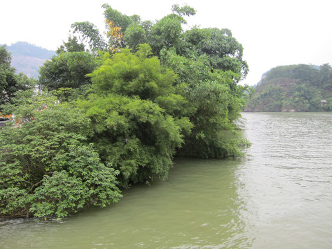 韶关丹霞山风景区山林地貌美景