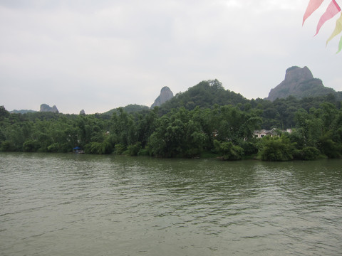 韶关丹霞山风景区山林地貌美景