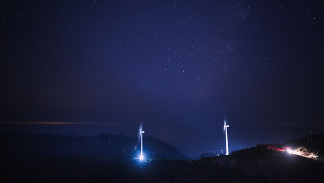 括苍山夜景