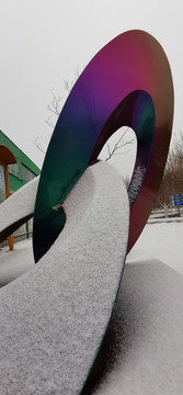 雕塑公园雪景