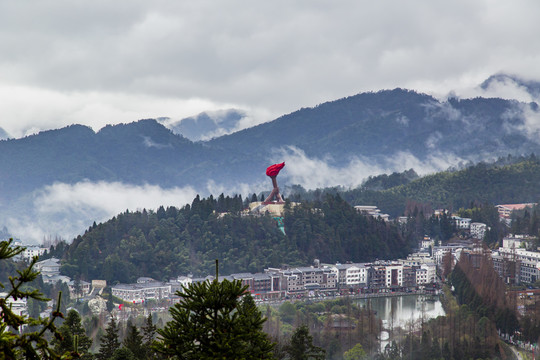 井冈山茨坪全景