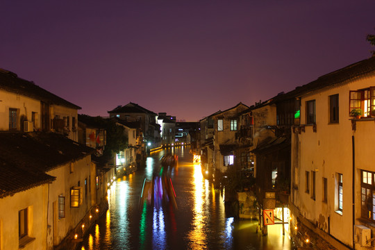 七里山塘街夜景