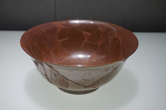 陶瓷明宣德紫金釉碗