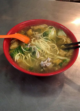 青菜肉丝面