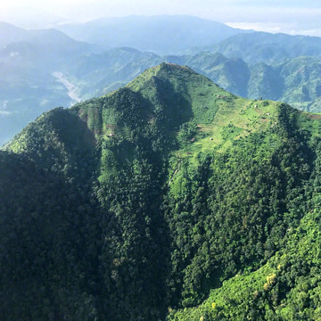 高山薄雾