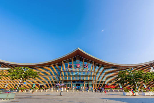中国海南省三亚高铁站