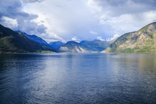 挪威盖朗厄尔峡湾自然风景