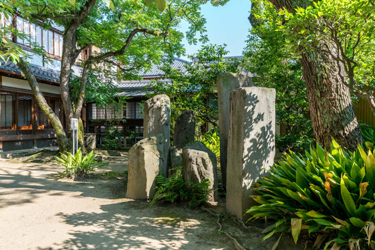 日本大阪四天王寺本坊庭院园林