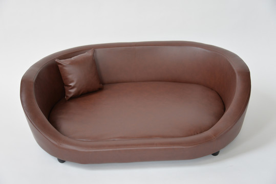 棕色复古时尚皮质沙发