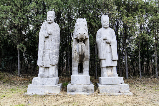 河南巩义永定陵石像生