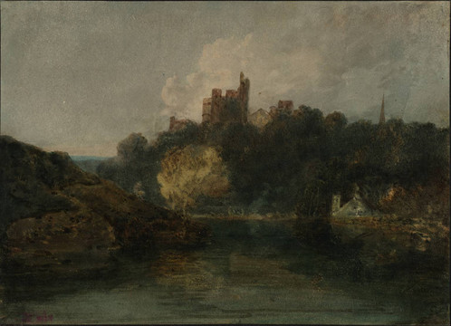 约瑟夫·马洛德·威廉·透纳在河边的一座城堡
