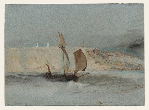约瑟夫·马洛德·威廉·透纳拉赫夫灯塔下的帆船