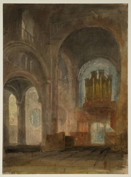 约瑟夫·马洛德·威廉·透纳基督教会大教堂的内部